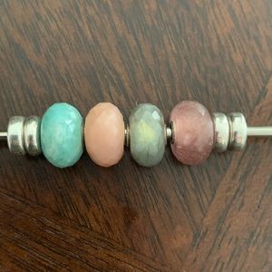 Four Trollbeads Gemstones